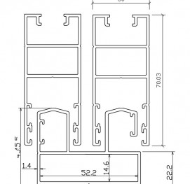 CỬA ĐI LÙA HỆ 55